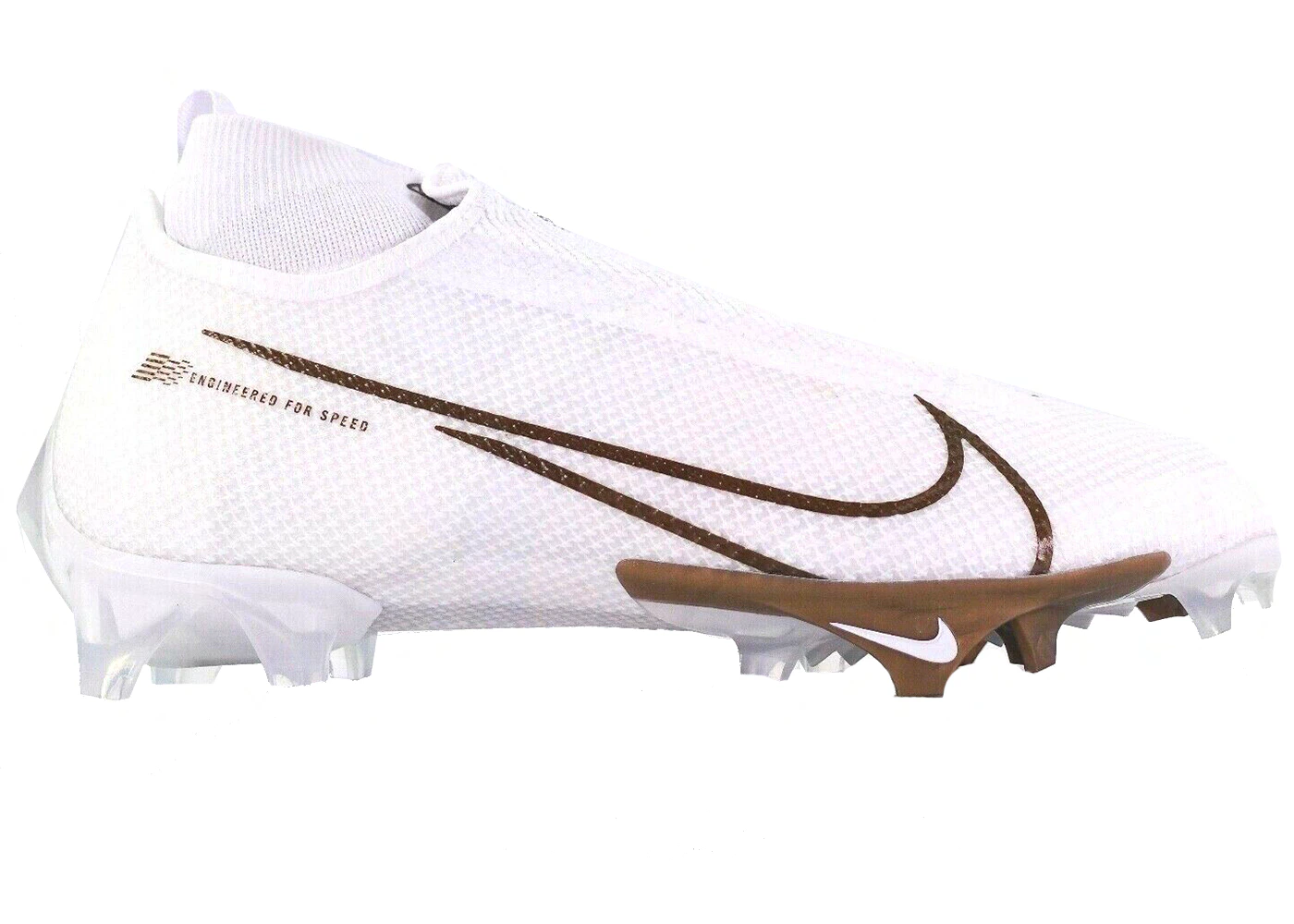 Nike vapor football cleats white and gold Clearance