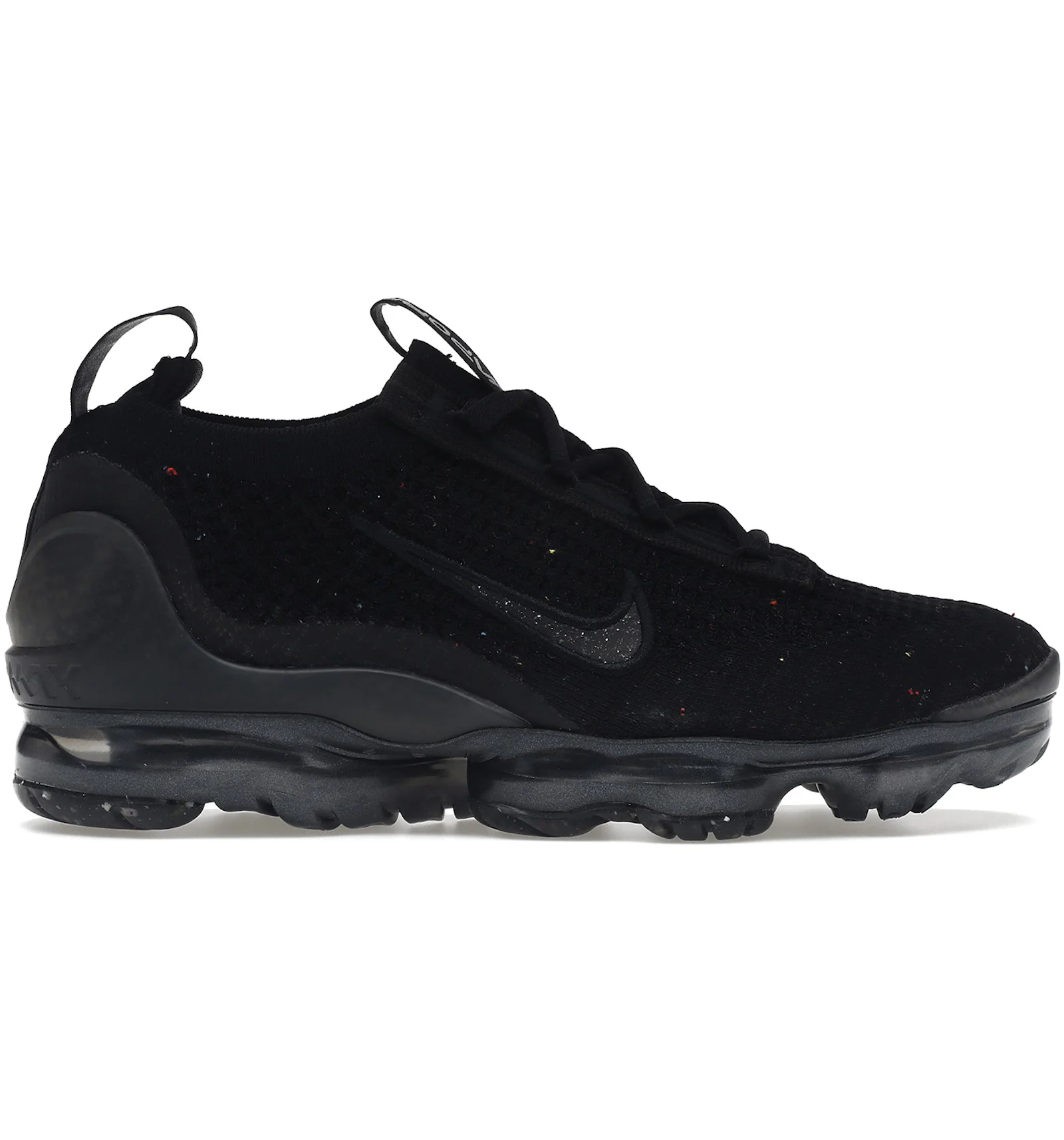 Nike vapormax flyknit womens triple black Clearance