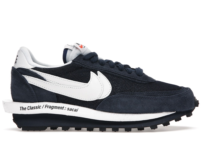 公式アプリ 【24.5】sacai FRAGMENT NIKE LDWAFFLE NAVY スニーカー