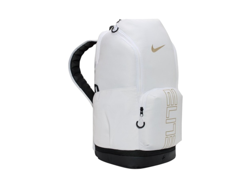 Nike Varsity Elite Backpack White/Black/Metallic Gold - US