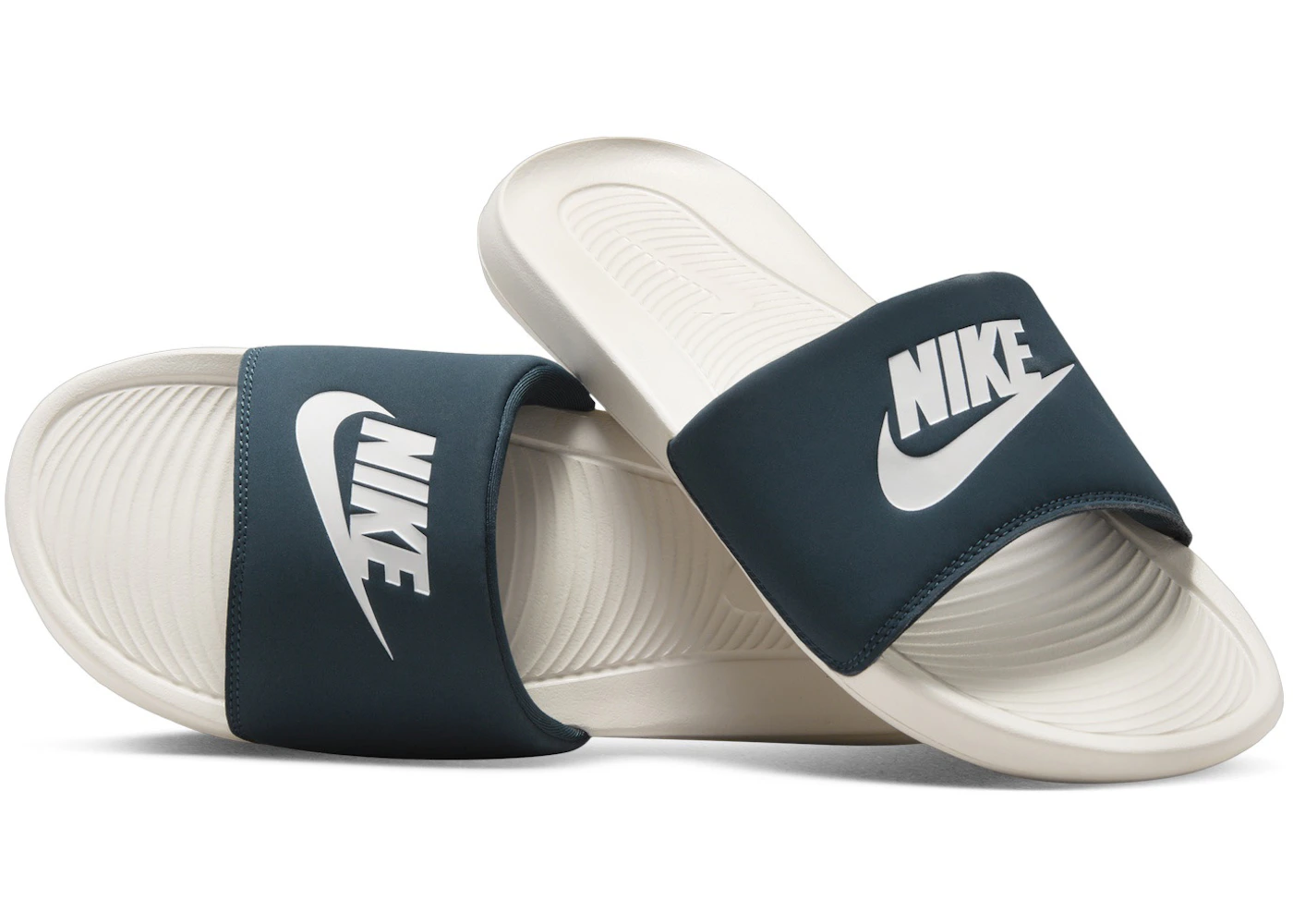 Nike Victori One Slide Armory Navy Light Orewood Brown Sail Men's ...