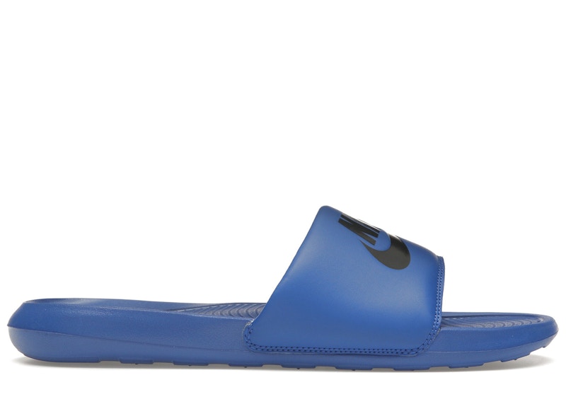 Pre-owned Nike Men's Victori One Slide Sneakers In Game Royal/black