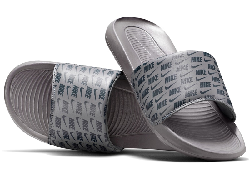 Nike Victori One Slide Nike Print Pencil Point Anthracite