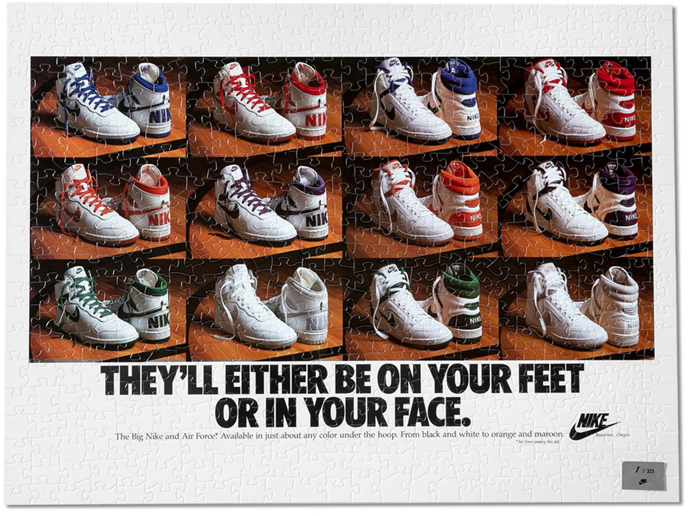 Vintage Ad 1986 On Your Feet Or On Your Face Puzzle - ES