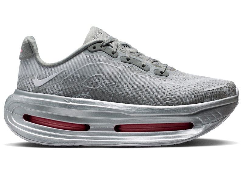 Nike Vomero Premium QS Fleur DeLis (Women's) Sneakers in Geyser Grey/Metallic Silver/Dark Steel Grey (IQ0028-001)