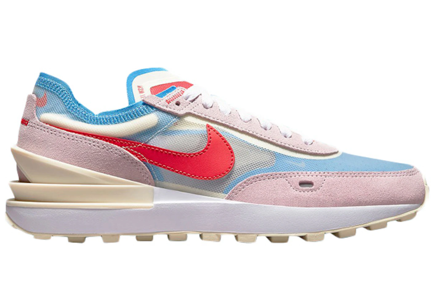 Nike Waffle One Pink Red Blue (Women's) - DN5057-600 - US