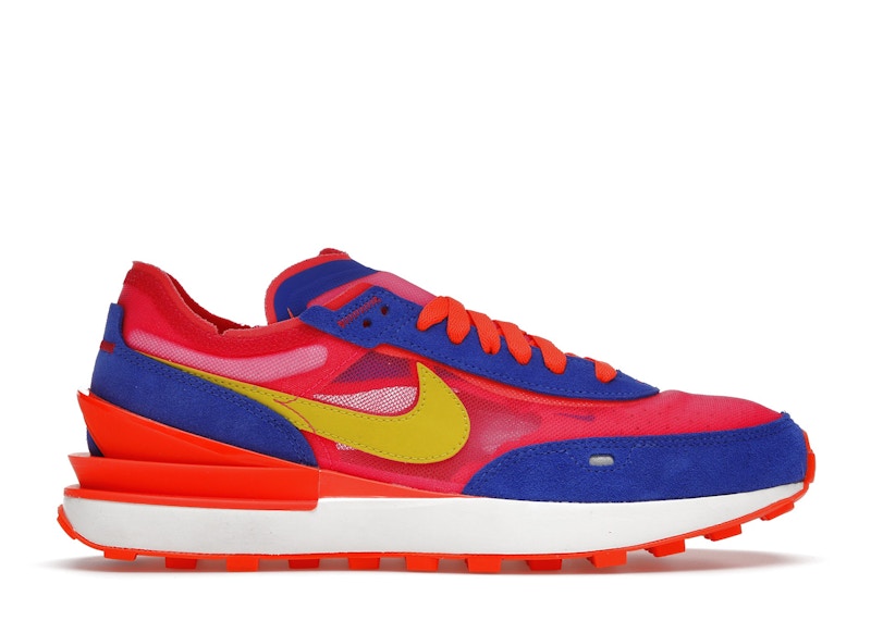 nike waffle one blue pink