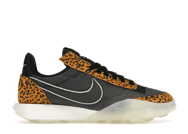 Pre-owned Nike Waffle Racer 2x Leopard (women's) Sneakers In Black/chutney/sail
