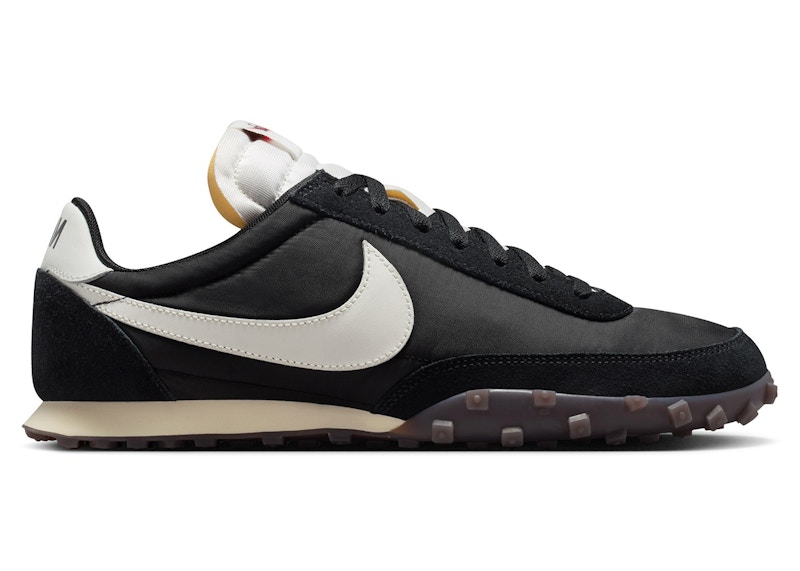 Men's Nike Waffle Racer Gum Sneakers in Black/Coconut Milk/Gum Dark Brown