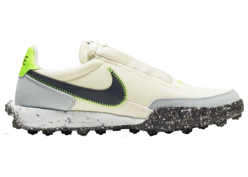 Nike Waffle Racer Crater Pale Ivory Electric Green (Women's