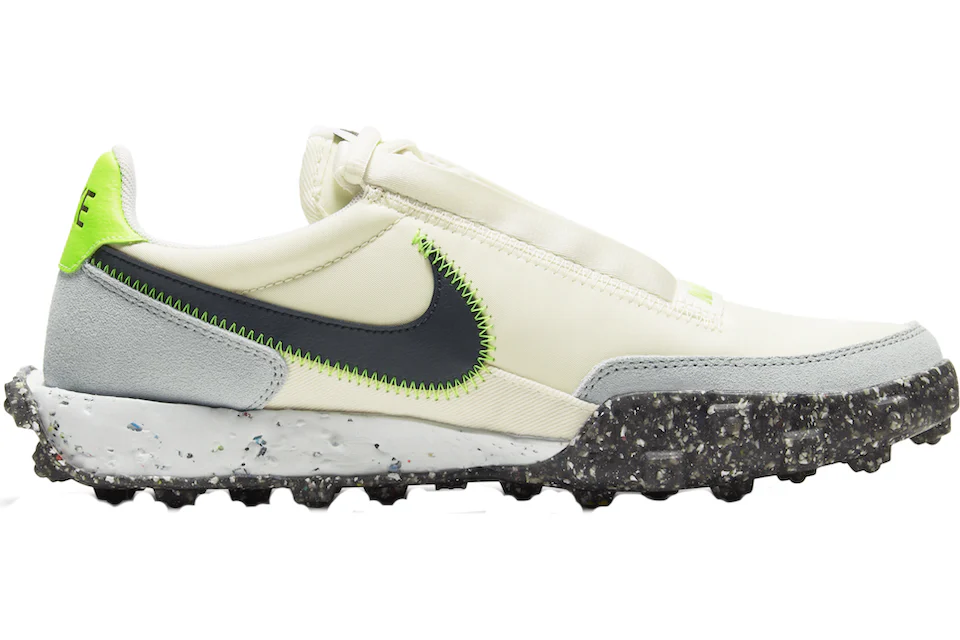 Nike Waffle Racer Crater Pale Ivory Electric Green (Women's)
