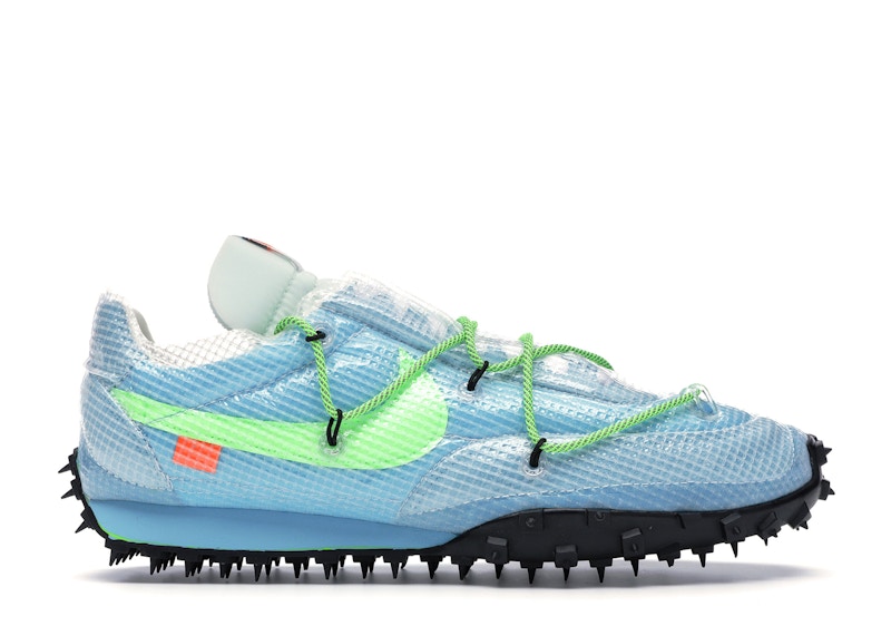 Nike Waffle Racer Off-White Vivid Sky (Women's) - CD8180-400 - US