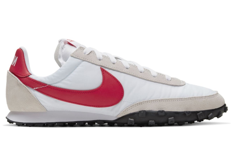 nike waffle racer red white