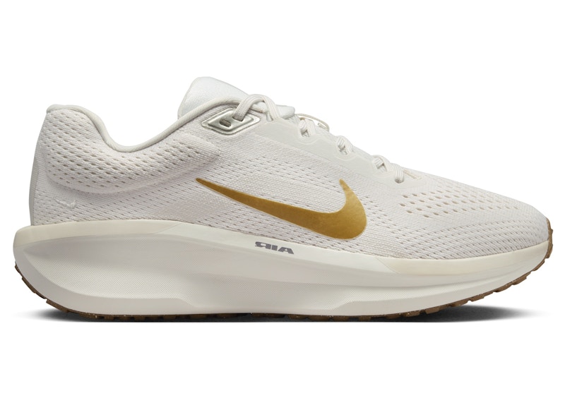 Pre-owned Nike Winflo 11 Metallic Gold (women's) Sneakers In Phantom/light Orewood Brown/coconut Milk In Multi