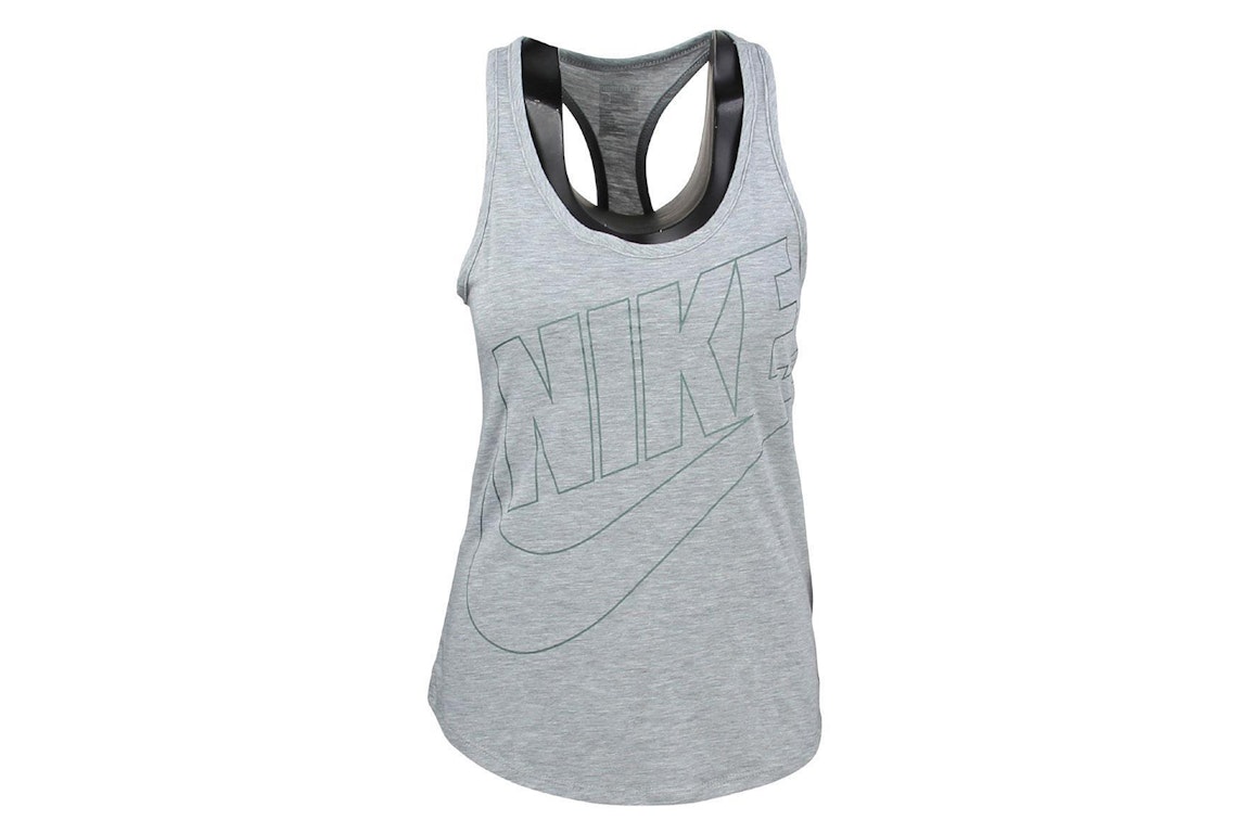 Pre-owned Nike Women's Futura Oversized Tank Gray