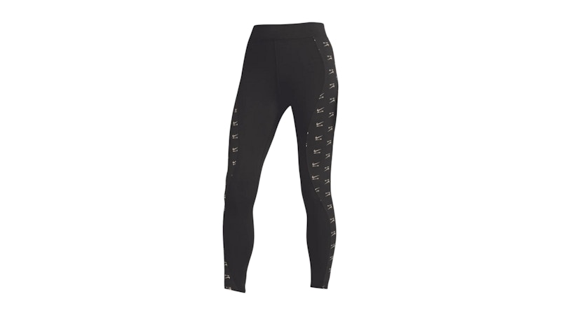 nike black high waist logo leggings