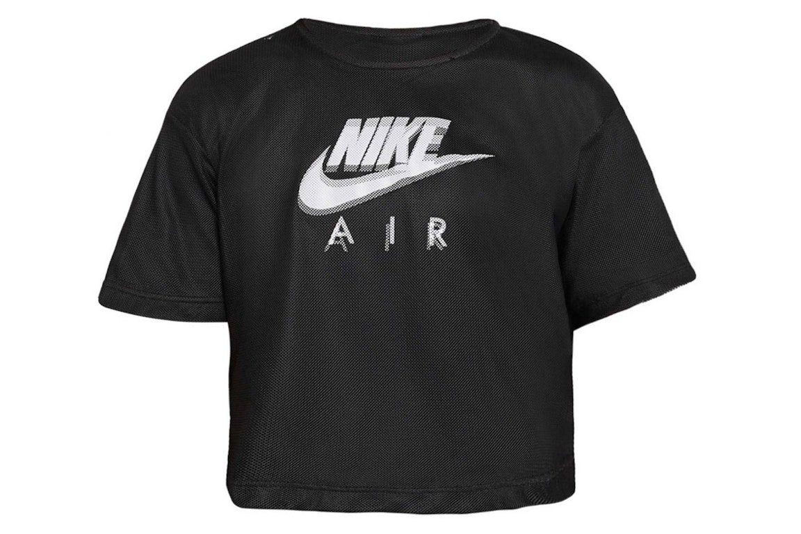 Pre-owned Nike Women's Air Mesh T-shirt Black