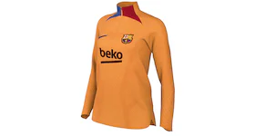 Nike Women's FC Barcelona Strike Elite Football Drill Top Vivid Orange/Game Royal