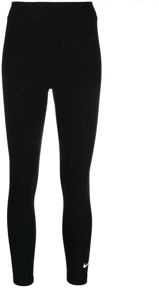 Nike Sportswear Women's Essential High-Waisted Logo Leggings Black/White -  FW23 - US