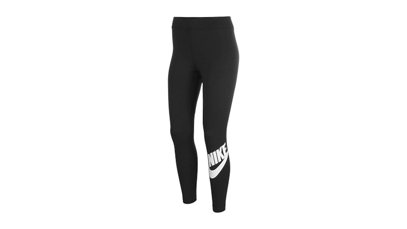 nike black high waist logo leggings