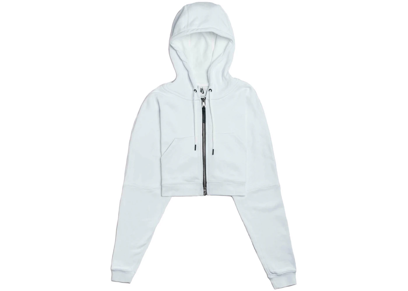 Nike white zip up hoodie womens Clearance