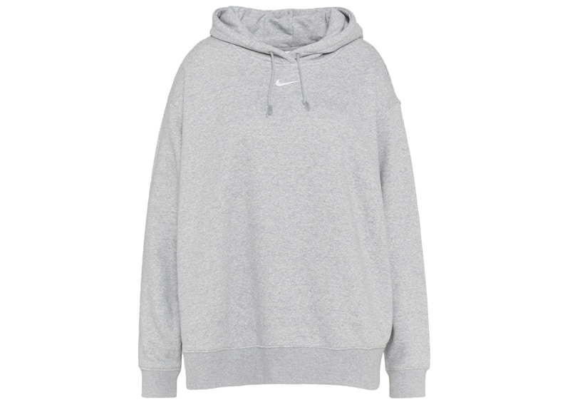 Grey nike hoodie discount with black tick