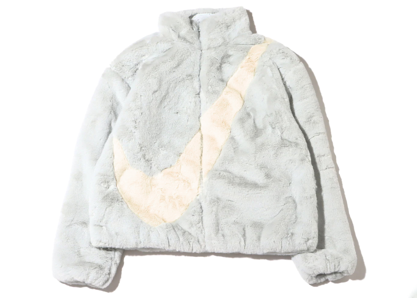 Nike Womens Oversized Swoosh Logo Jacket (Asia Sizing) Photon Dust