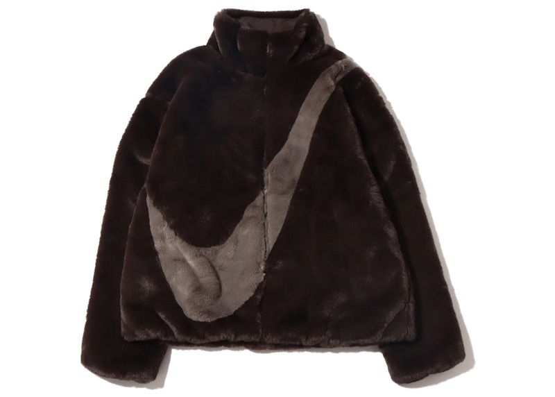 Nike Womens Oversized Swoosh Logo Jacket (Asia Sizing) Velvet 