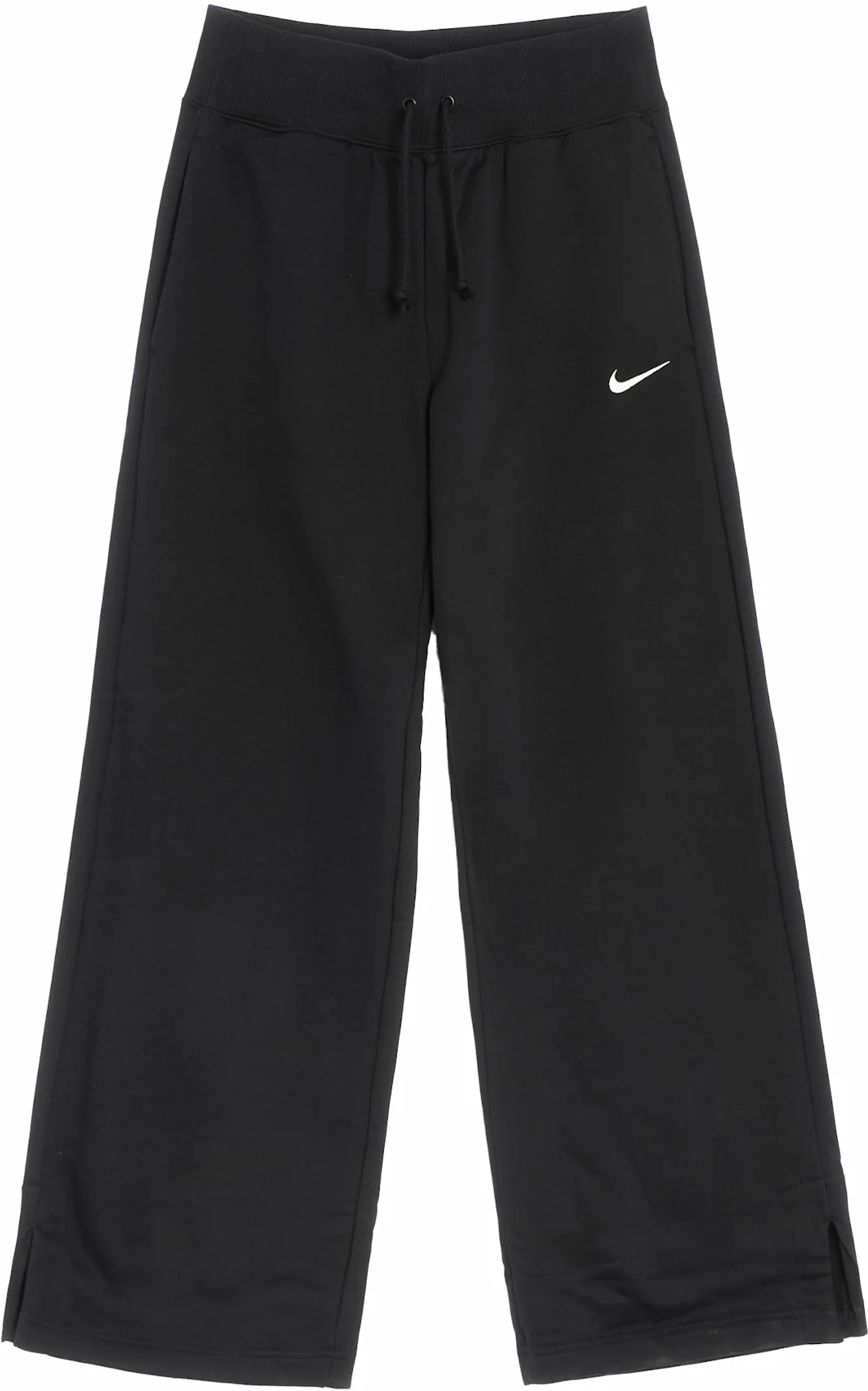 Nike Women's Phoenix Fleece High Waisted Wide Leg Sweatpants Black
