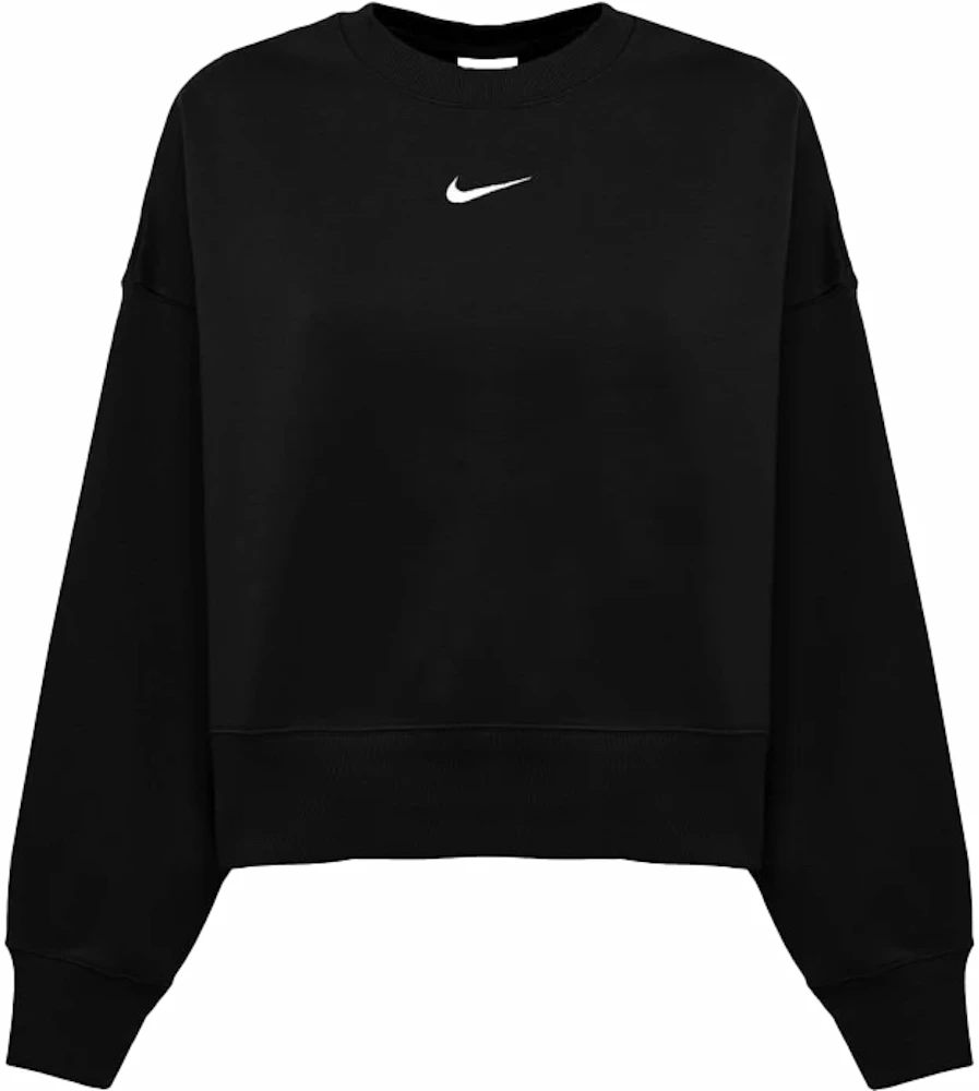 Women's Nike Sportswear Phoenix Fleece Crewneck - Sail/Black– ficegallery