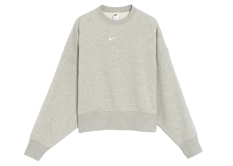 Nike Women s Phoenix Fleece Oversized Crew Sweatshirt Dark Grey