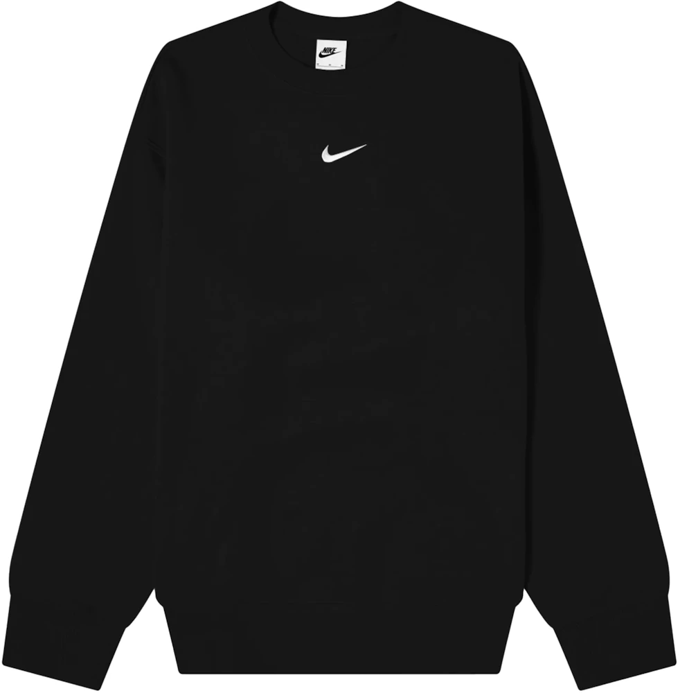 Nike Women's Phoenix Fleece Oversized Crewneck Sweatshirt Black - FW23 - US