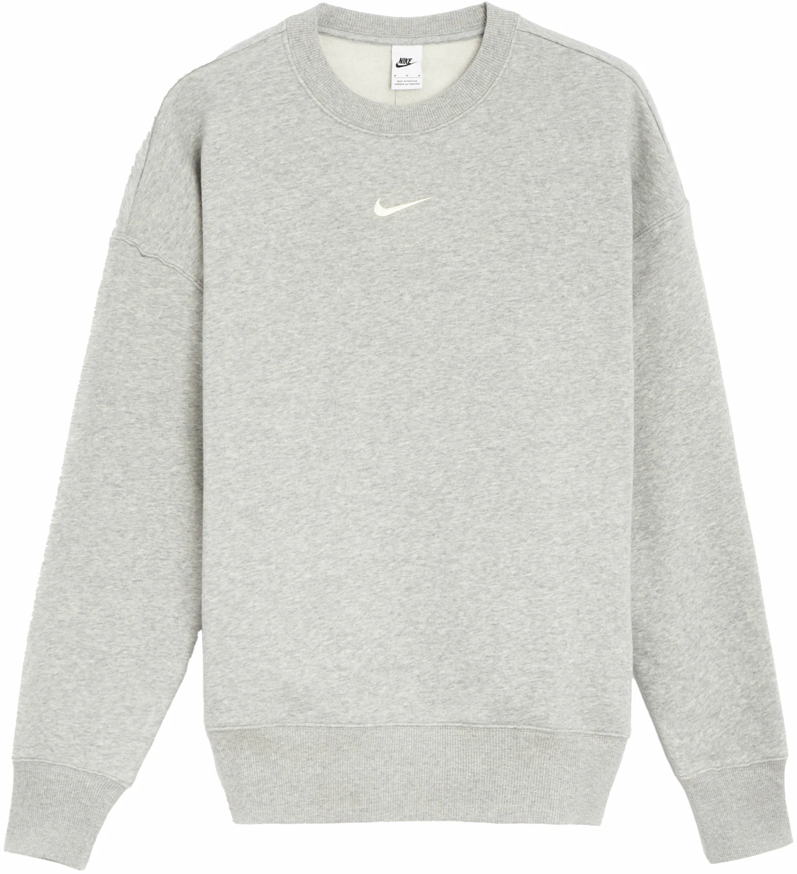 Nike Women's Phoenix Fleece Oversized Crewneck Sweatshirt Grey - FW23 - US