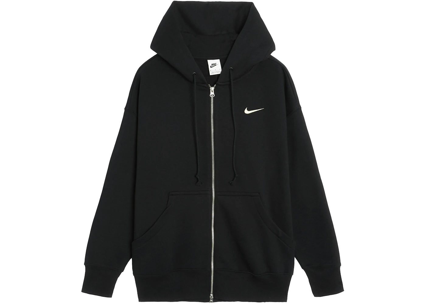 Nike Women's Phoenix Fleece Oversized Full-Zip Hoodie Black - FW23 - US