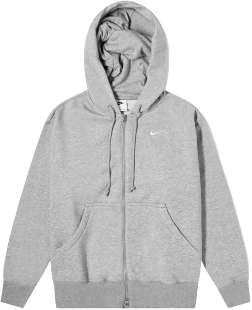Nike Women's Phoenix Fleece Oversized Full-Zip Hoodie Dark Grey  Heather/Sail - FW23 - US