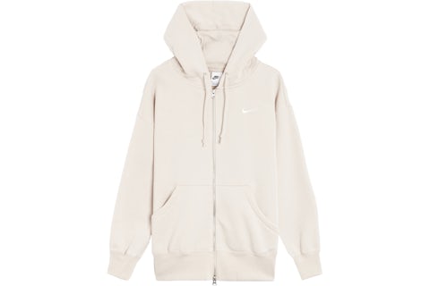 Full Zip Hoodie Nike Fleece Jacke Beige Fleece Hoodie Nike Tech