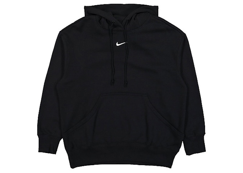 Black plain hot sale nike hoodie