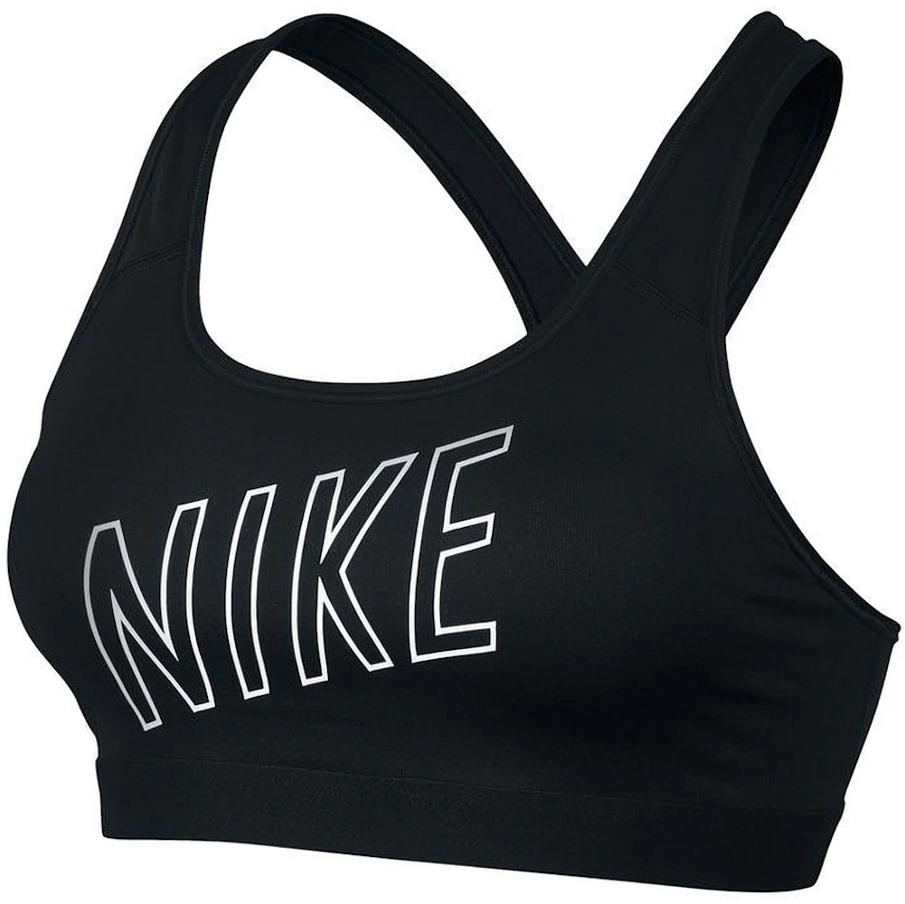 Nike Large Graphic Logo Sports Bra Black/White Sz:XL Black - $25 - From  Phyllis