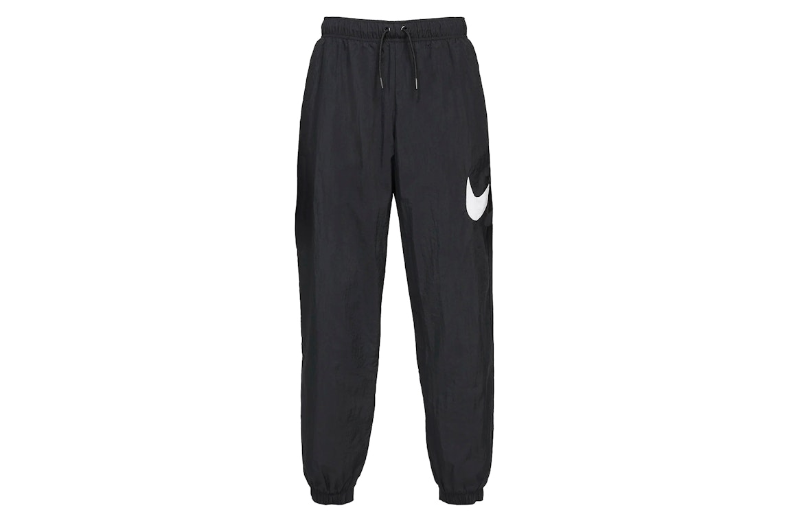 Pre-owned Nike Women's Sportswear Essential Mid-rise Pants Black/white