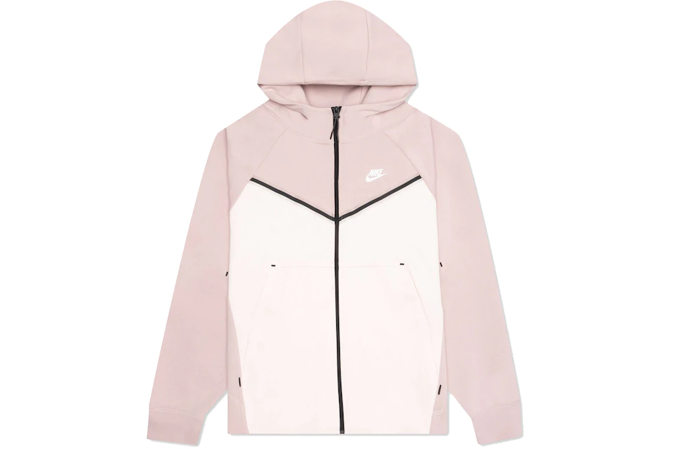 distrito Nabo vesícula biliar Nike Women's Tech Fleece Windrunner Full Zip Hoodie Pink Oxford/Light Soft  Pink - ES