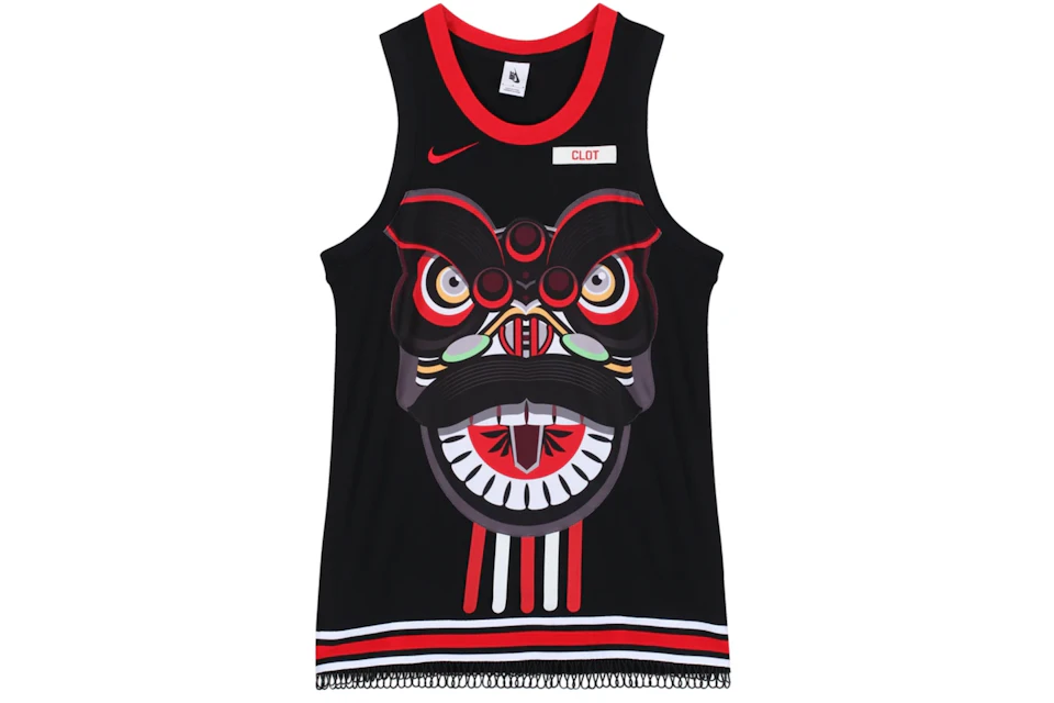 Nike X CLOT NRG GE Jersey Black/University Red/White