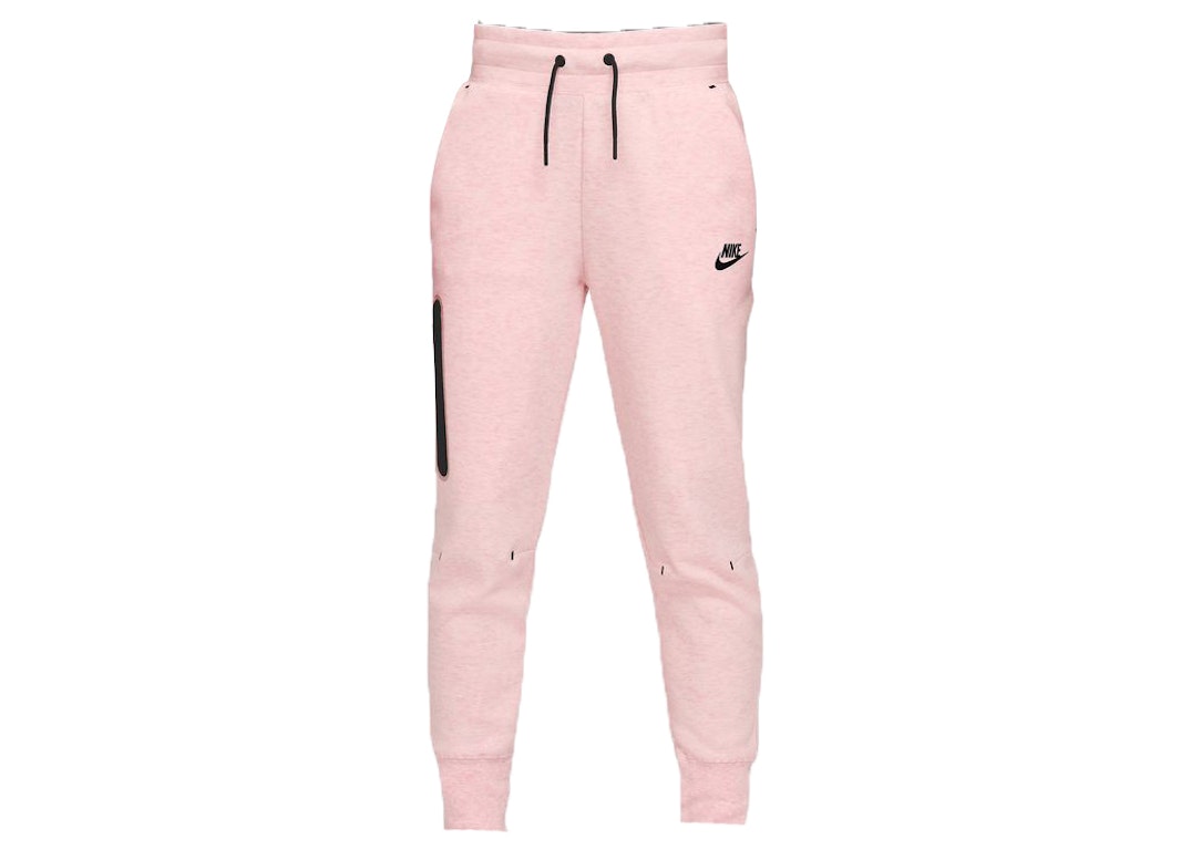 Pre-owned Nike Sportswear Kids' Tech Fleece Joggers Pink Foam/heather/black