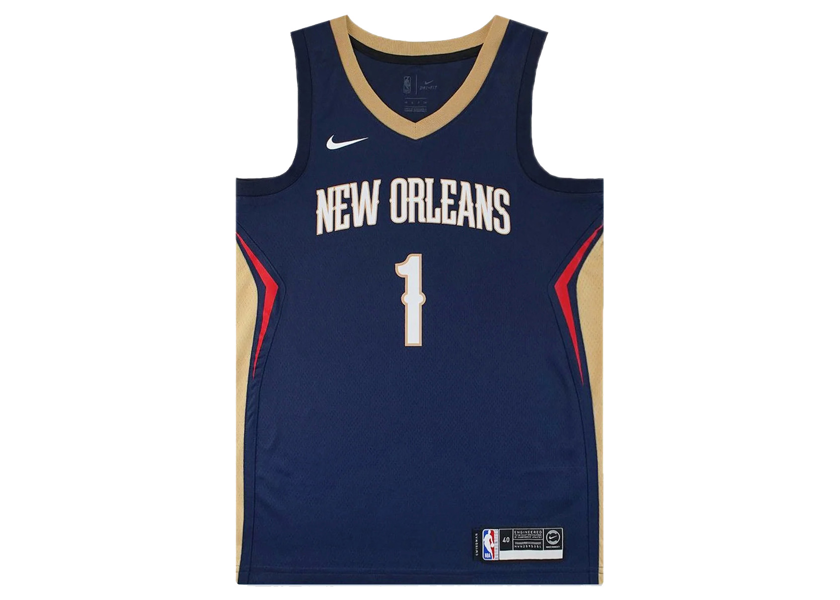 Nike Zion Williamson Pelicans Icon Edition Jersey College Navy