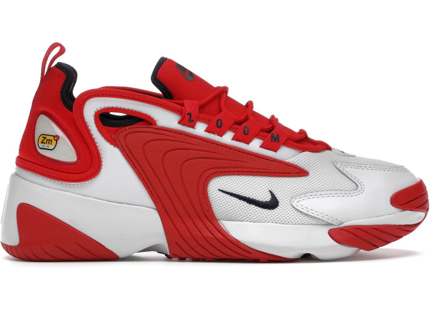 Red and white nike zoom Clearance