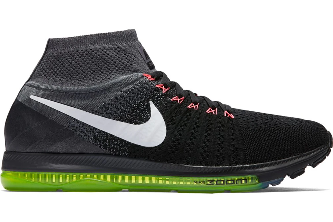 Nike Zoom All Out Flyknit Black White Volt (W)