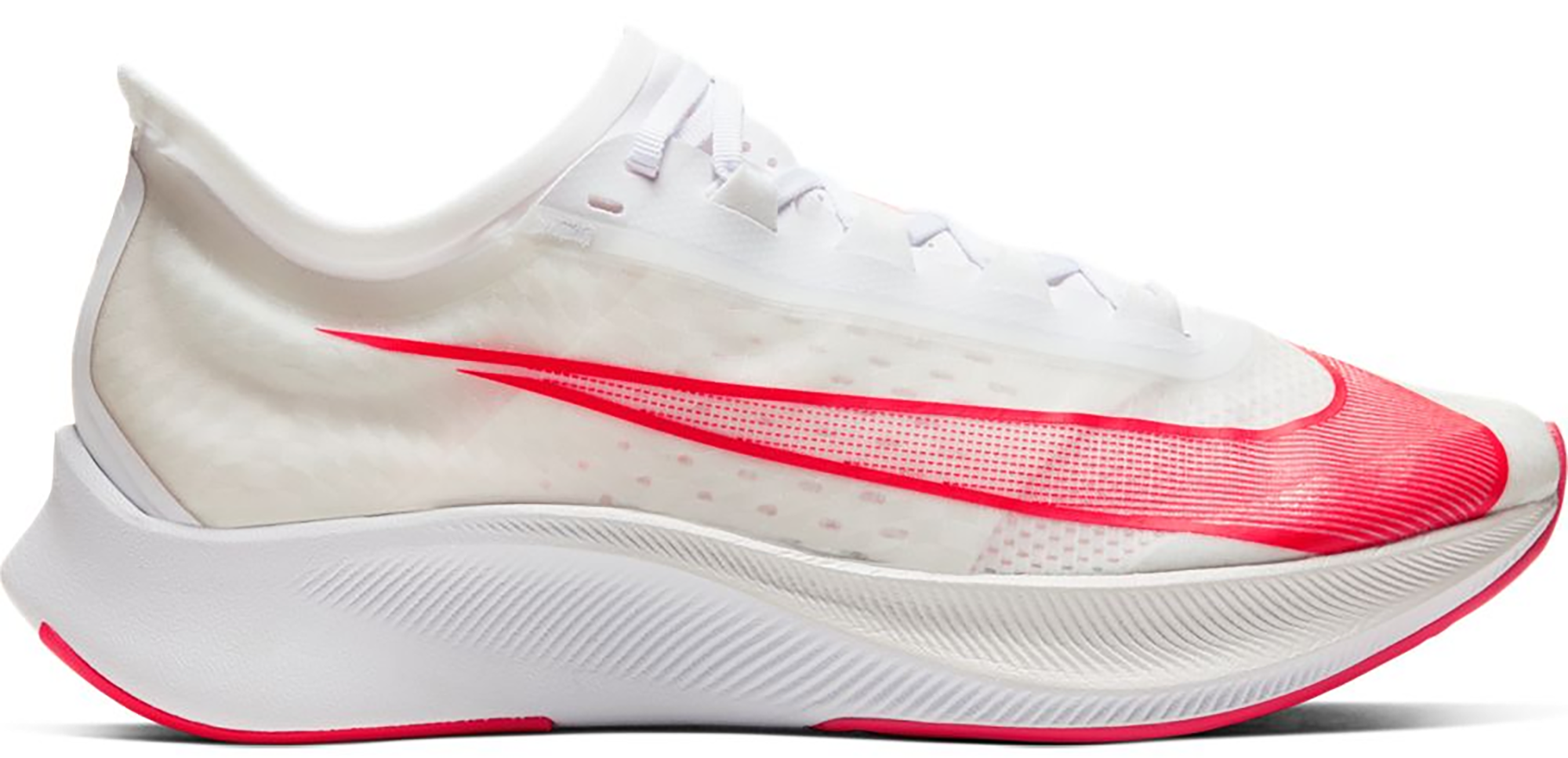Nike Zoom Fly 3 White Laser Crimson 