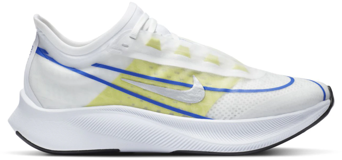 Nike Zoom Fly 3 White Silver Blue Lime (Women's) - AT8241-104 - US