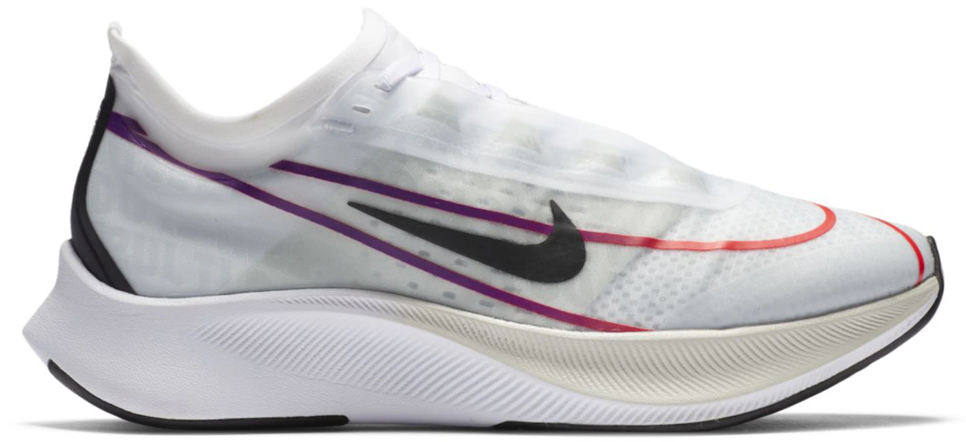 Nike Zoom Fly 3 White Violet Crimson (Women's) - - US