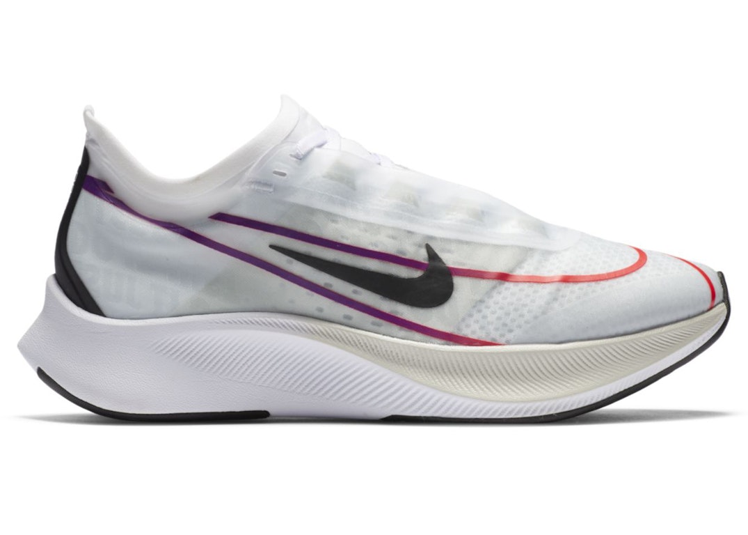 Pre-owned Nike Zoom Fly 3 White Violet Crimson (women's) In White/hyper Violet/flash Crimson