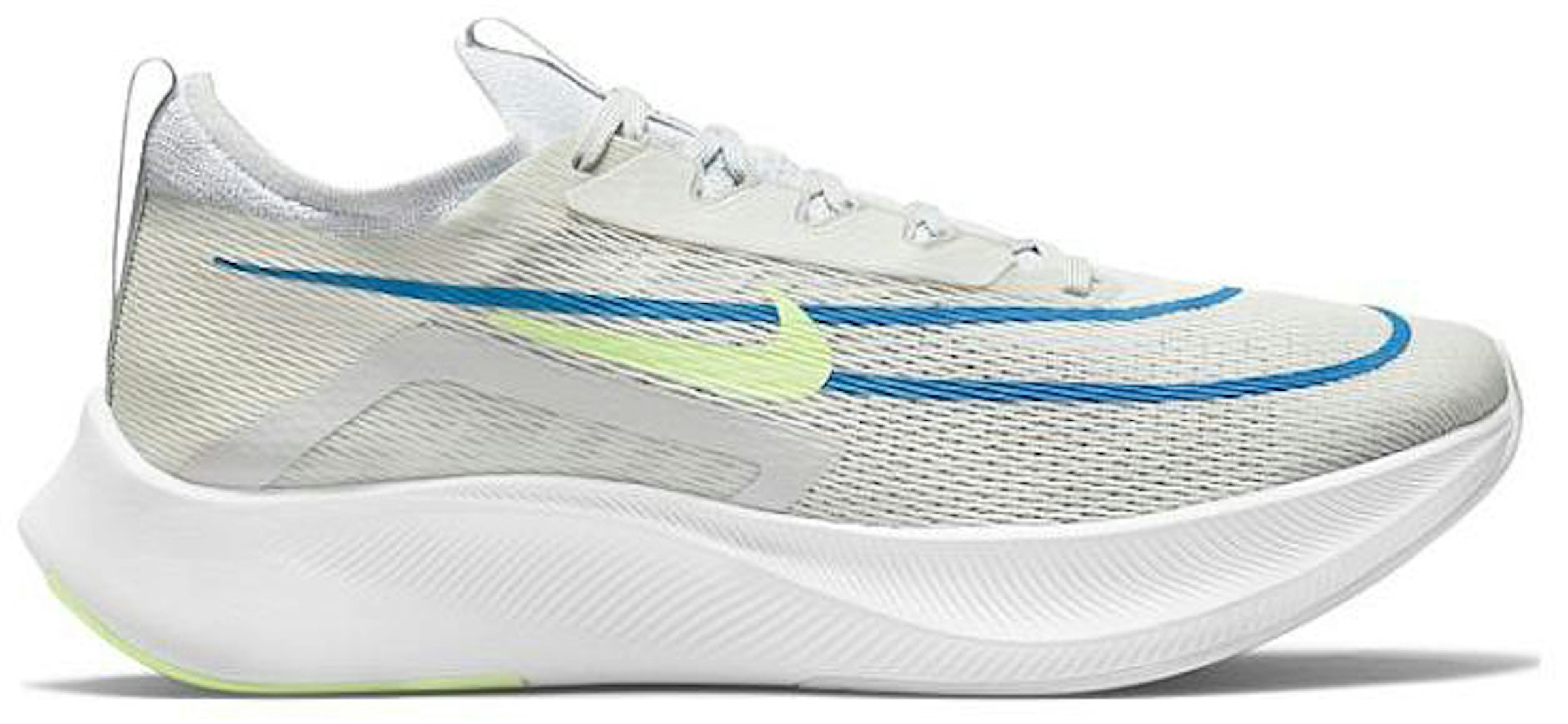Nike Zoom Fly 4 Summit White Blue Lime Glow Men's - CT2392-100